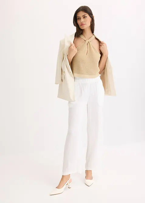 Gebreide top met glitters, bonprix