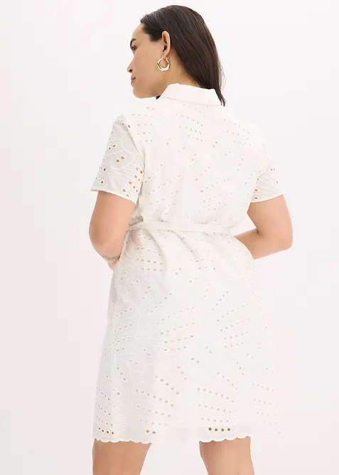 Overhemdjurk met broderie anglaise, bonprix