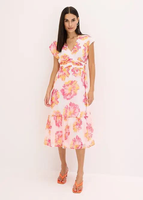 Gedessineerde midi jurk, bonprix