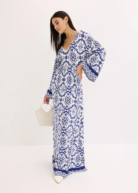 Maxi jurk van een zachte viscosemix, bonprix