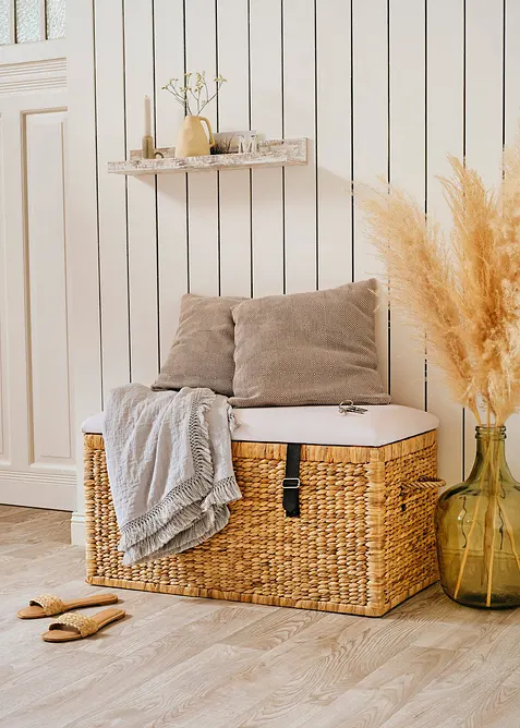 Plaid met franjes, bonprix