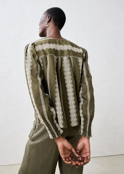 Linnen blouse, bonprix