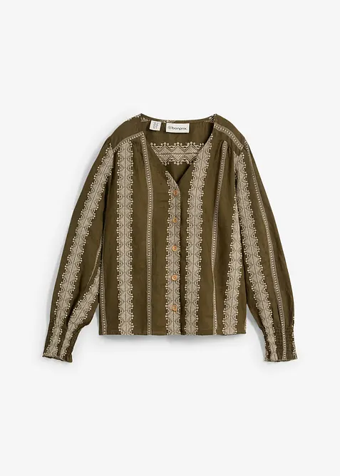 Linnen blouse, bonprix