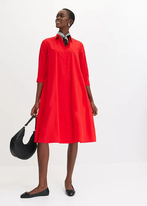 Overhemdjurk met katoen, bonprix