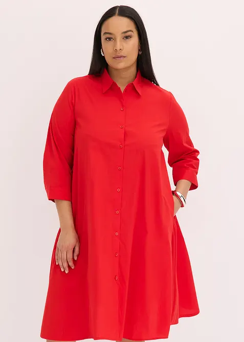 Overhemdjurk met katoen, bonprix