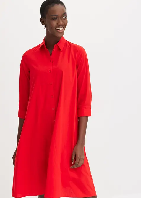 Overhemdjurk met katoen, bonprix