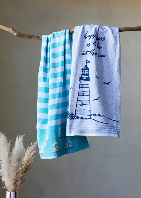 Handdoek met vuurtoren, bonprix