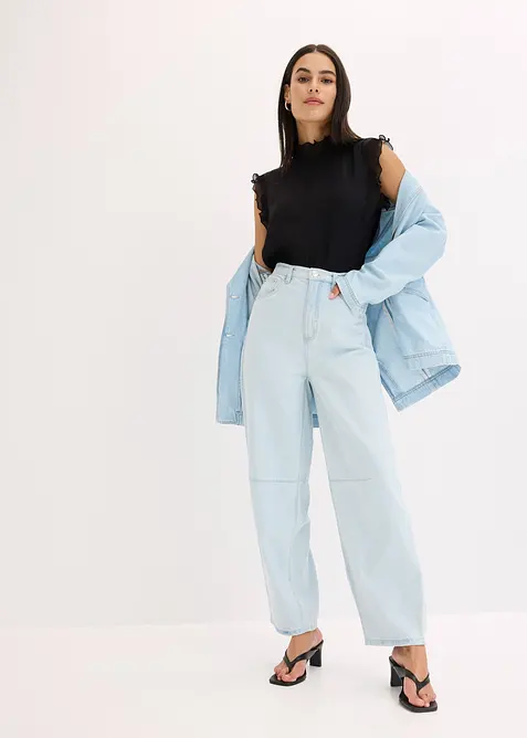 Blouse met volants, bonprix