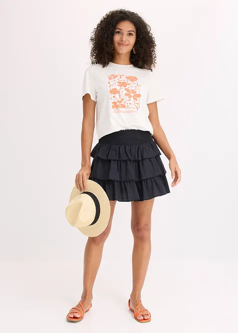 Minirok van puur katoen, bonprix