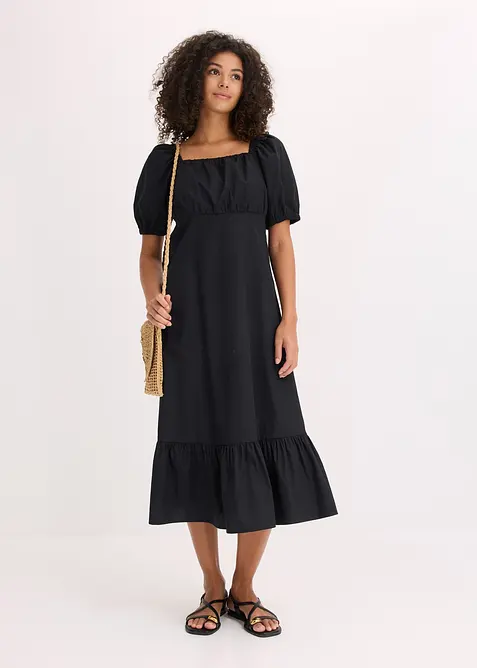 Midi jurk van puur biologisch katoen, bonprix