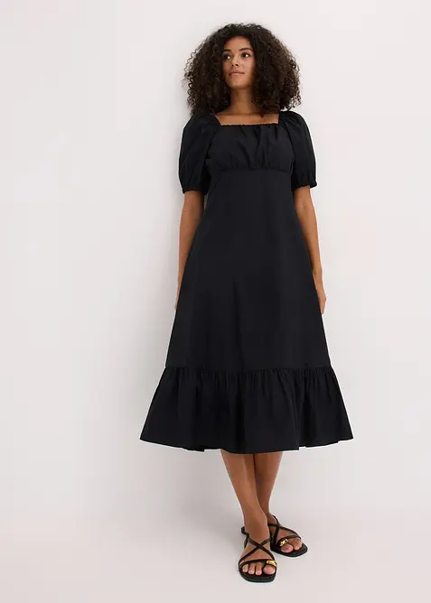 Midi jurk van puur biologisch katoen, bonprix