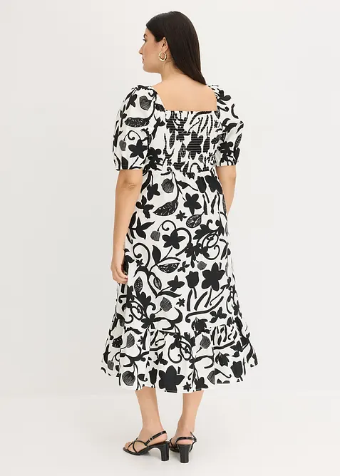 Midi jurk van puur biologisch katoen, bonprix