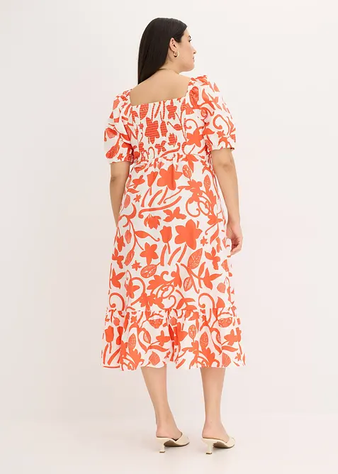 Midi jurk van puur biologisch katoen, bonprix