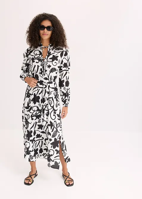Kaftan jurk van soepele viscose, bonprix