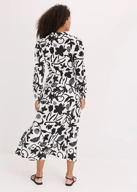 Kaftan jurk van soepele viscose, bonprix