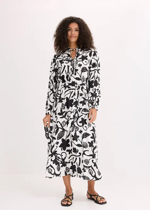 Kaftan jurk van soepele viscose, bonprix