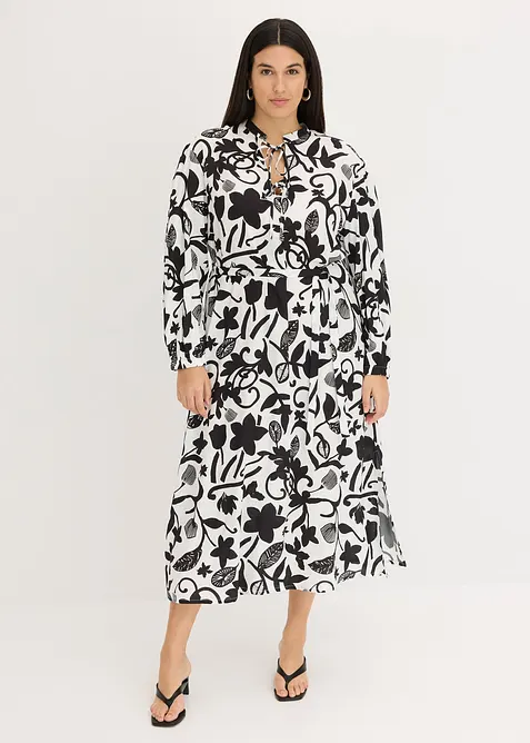 Kaftan jurk van soepele viscose, bonprix