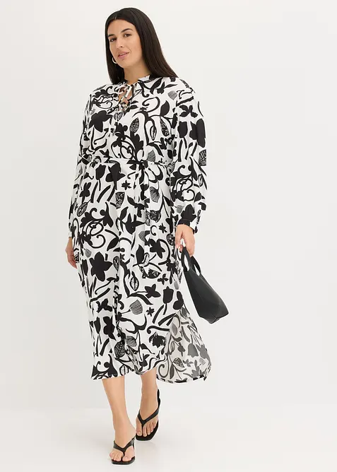 Kaftan jurk van soepele viscose, bonprix