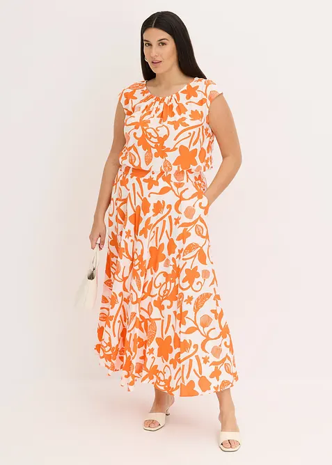 Maxirok van soepele viscose, bonprix