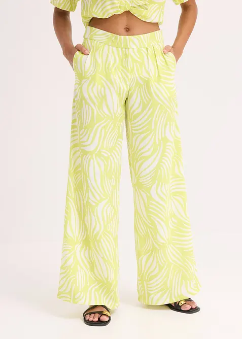 Palazzo broek met een comfortabele band, bonprix