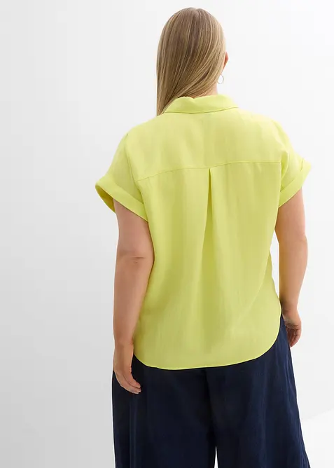Overhemdblouse van een soepele Lyocellmix, bonprix
