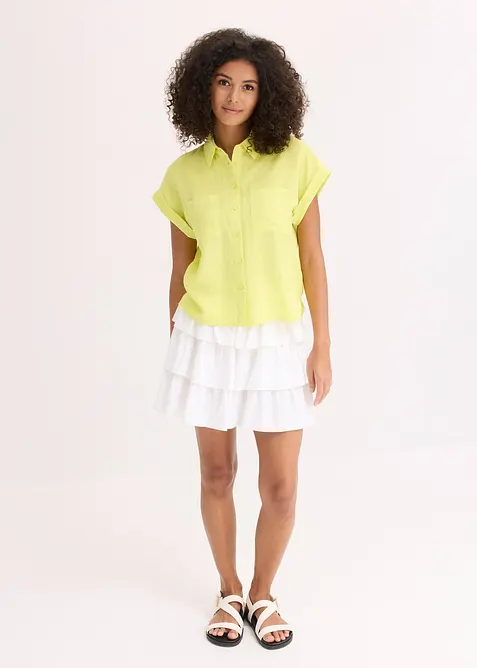 Overhemdblouse van een soepele Lyocellmix, bonprix