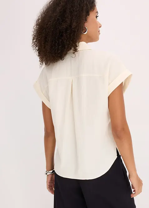 Overhemdblouse van een soepele Lyocellmix, bonprix