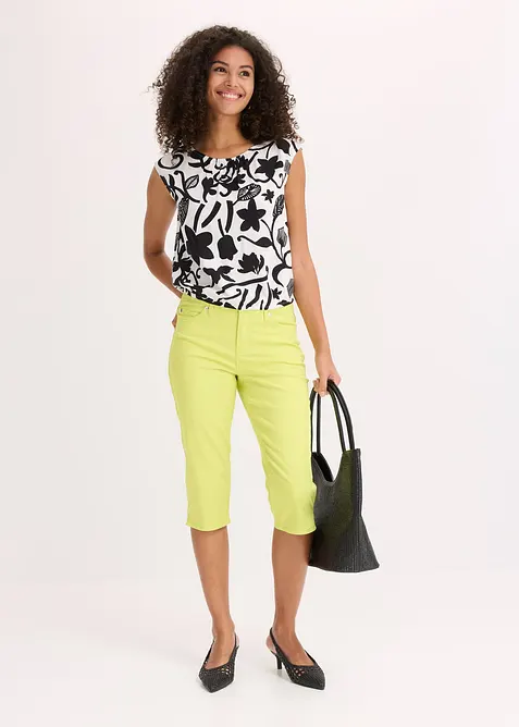 Capri broek met een comfortabele band, bonprix