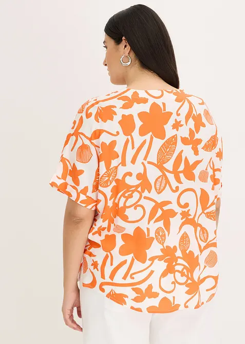 Gedessineerde tuniekblouse van soepele viscose, bonprix