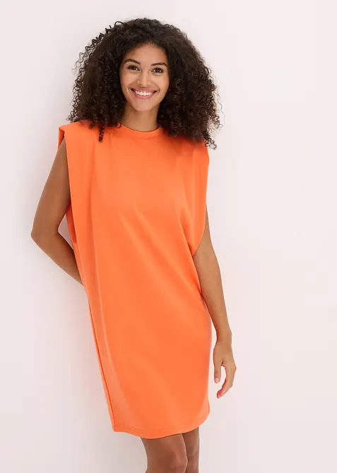 Mini jurk met oversized schouders, bonprix