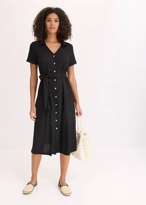 Jersey jurk van luchtige crèpe, bonprix