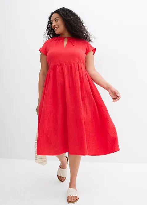 Jurk van zachte mousseline, bonprix