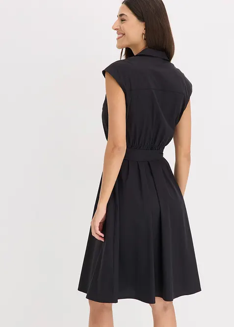 Jurk met strikceintuur, bonprix