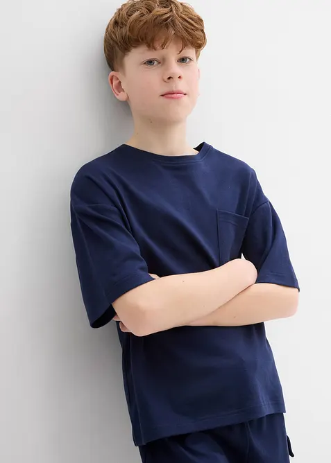 Overseized T-shirt met zwaar biologisch katoen, bonprix