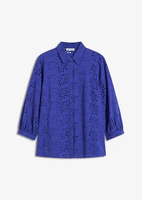 Blouse met broderie anglaise, bonprix