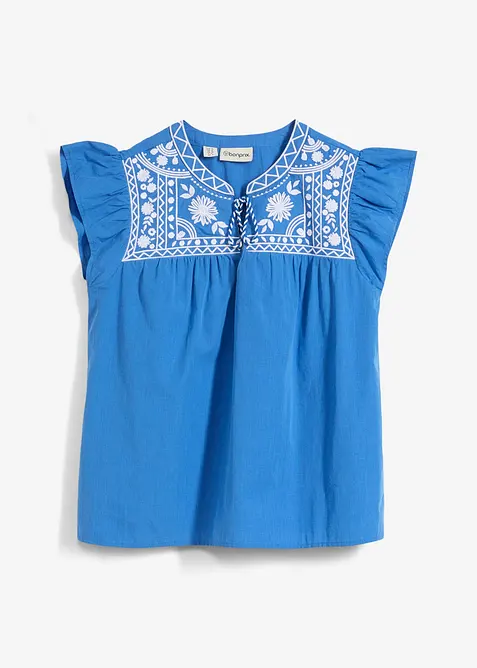 Tuniek met zijde en borduurwerk, bonprix