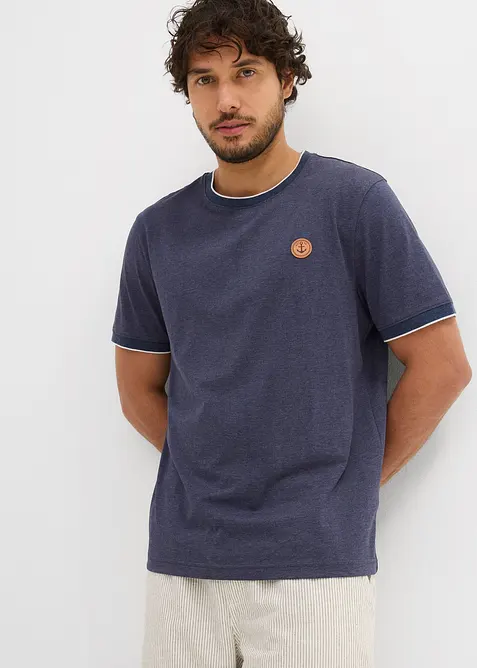 T-shirt met details in layerlook, bonprix