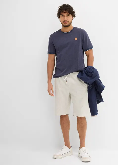 T-shirt met details in layerlook, bonprix