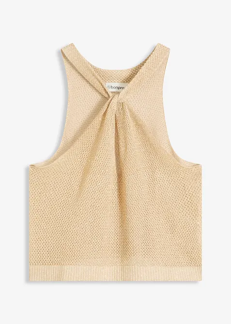 Gebreide top met glitters, bonprix