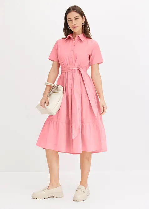 Jurk van elastische katoenmix, bonprix