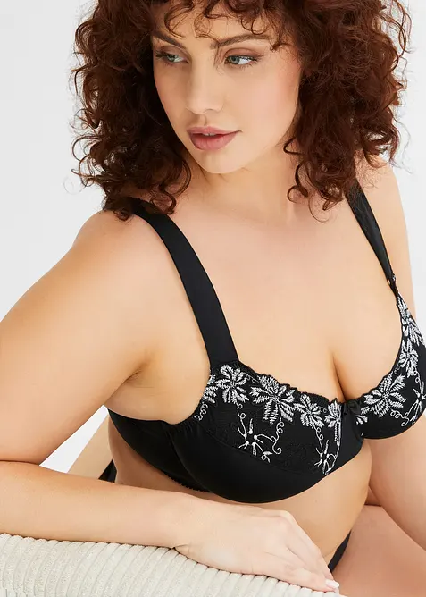 Beugel bh met gewatteerde schouderbandjes (set van 2), bonprix