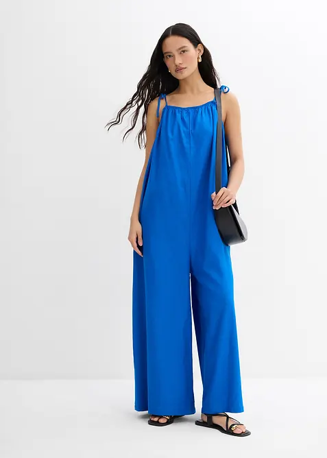 Jumpsuit met linnen, bonprix