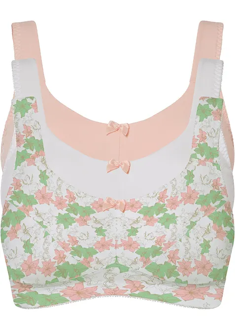 Bh zonder beugels (set van 3) met katoen, bonprix