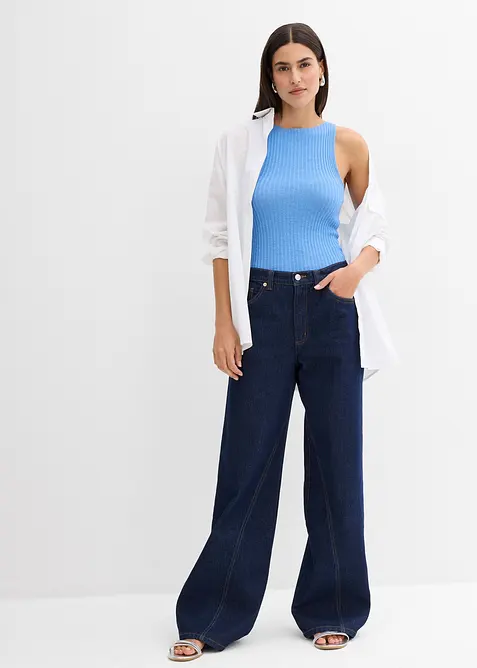 Gebreide top van een viscosemix, bonprix