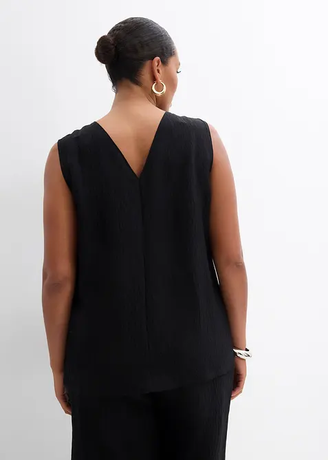 Blousetop van een crinkle-viscosemix, bonprix