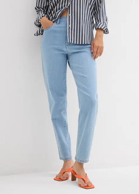 Mom jeans met high waist en stretch, bonprix