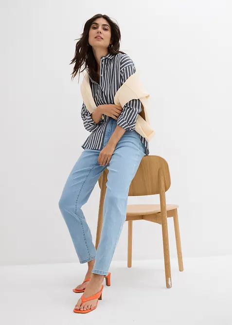 Mom jeans met high waist en stretch, bonprix