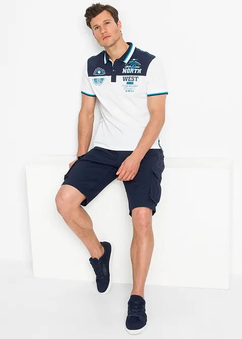 Cargo bermuda van katoen, relaxed fit, bonprix