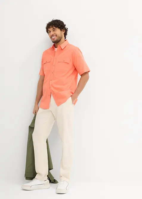 Overhemd van puur katoen met korte mouwen, bonprix