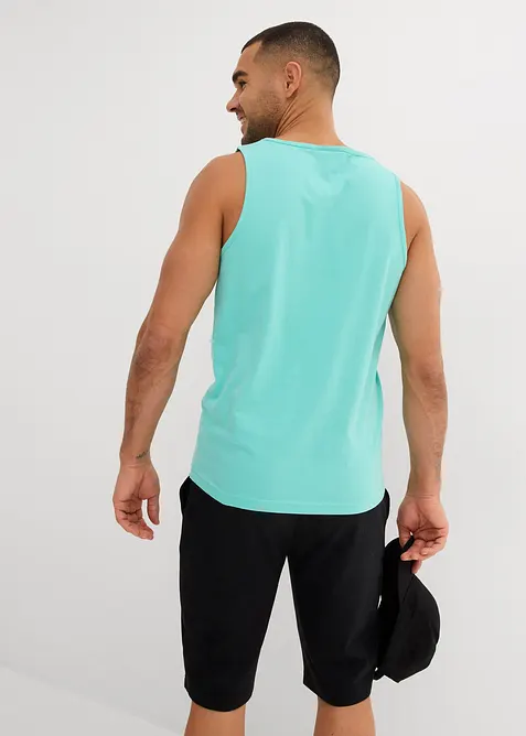 Tanktop van puur katoen (set van 3), bonprix